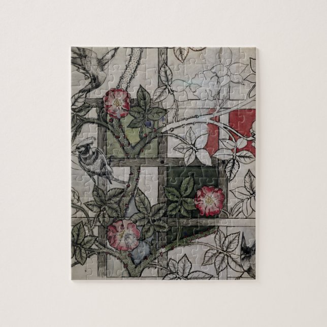 Originalvorlage für "Gitter" Tapetenentwurf, 1 (Vertikal)