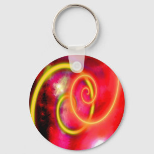 Originelle Abstrakte digitale Kunst Schlüsselanhänger