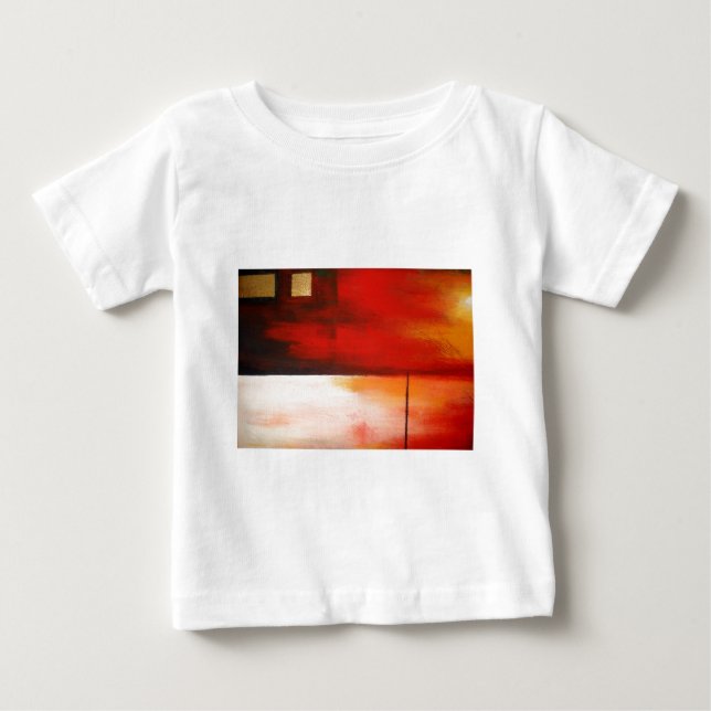 Originelle Abstrakte Malerei Baby T-shirt (Vorderseite)