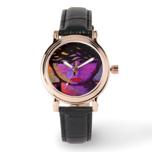 Originelle Abstrakte Werbekunst Armbanduhr