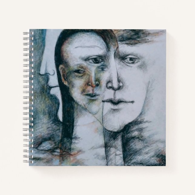 Originelle digitale Kunst Surrealismus Notizbuch (Vorderseite)