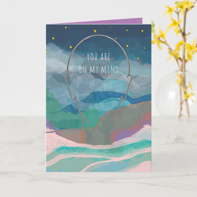 Originelle Kunst, die du mir vorstellst Karte (Gelbe Blume)