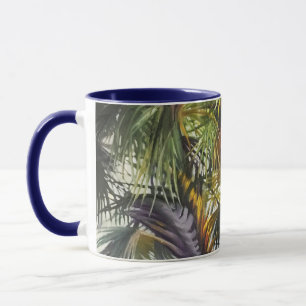 Originelle Malereien aus Tropenpalme Tasse