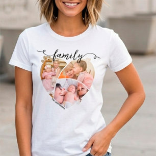 Originelle personalisierte Herz-Foto-Collage für d T-Shirt