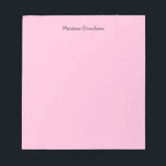 Originelle, rosa, kreative Handschrift Notizblock<br><div class="desc">Diese Vorlage ist ideal für diejenigen,  die ein eingängiges Design suchen,  das Sie daran erinnert und sich für Ihre Persönlichkeit und Arbeitsdisziplin eignet. Sie können alle Informationen auf dieser Seite einfach durch Ihre eigenen Informationen ersetzen. Dafür müssen Sie nur die Personalisierungslinks verwenden.</div>