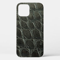 Originelle schwarze Alligatorledertextur, nah