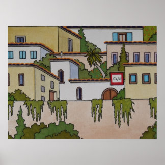 Origineller Kunstdruck - Ein Spaziergang in Granad Poster