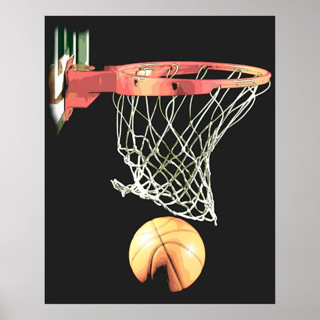 Originelles Basketball-Poster Poster (Vorne)