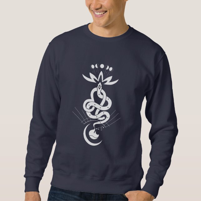 Originelles Design für den Schlangendruck 2025, Lö Sweatshirt (Vorderseite)
