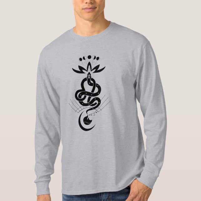 Originelles Design für den Schlangendruck 2025, Lö T-Shirt (Vorderseite)