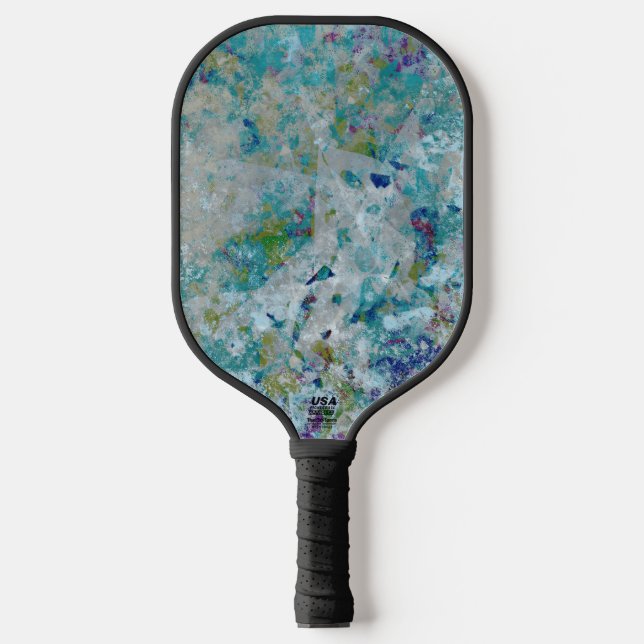 Originelles, modernes Kunstdesign Pickleball Schläger (Vorderseite)