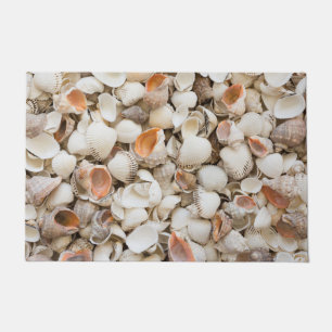 Originelles Naturmuster Seashell Stil Hintergrund Fußmatte