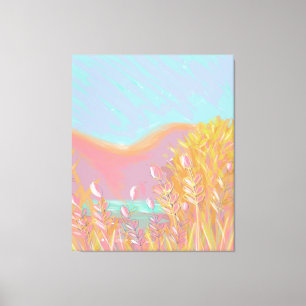Originelles zeitgenössisches Triptychwerk "Der See Leinwanddruck