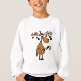 Orignaux de Noël d'amusement avec du sucre de