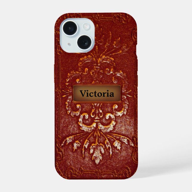Oriholt Diva viktorianisches Monogramm iPhone 15 Hülle (Rückseite)