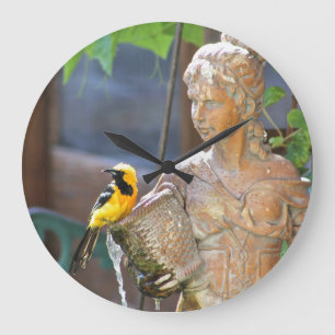 Oriole stoppen ab große wanduhr