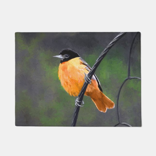Oriolmalerei - Original Vogelkunst Fußmatte (Vorderseite)