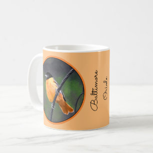 Oriolmalerei - Original Vogelkunst Kaffeetasse