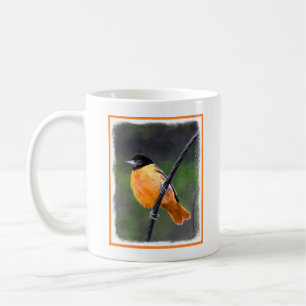 Oriolmalerei - Original Vogelkunst Kaffeetasse