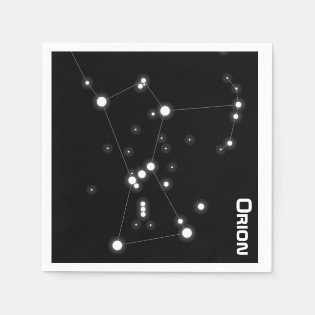 Orion Constellation Paper Napkins Serviette (Vorderseite)