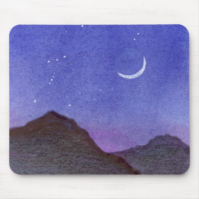 Orion & Crescent Moon Mountains Mousepad (Vorne)