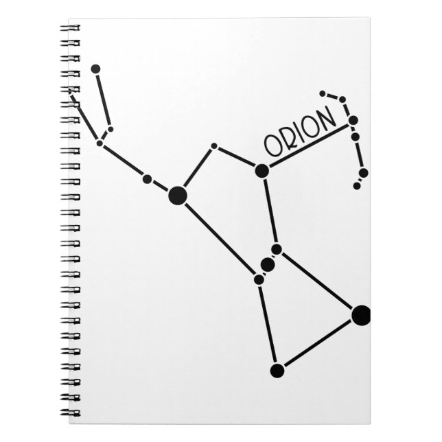 Orion die Jäger Konstellation spielt Grafik die Notizblock (Vorderseite)