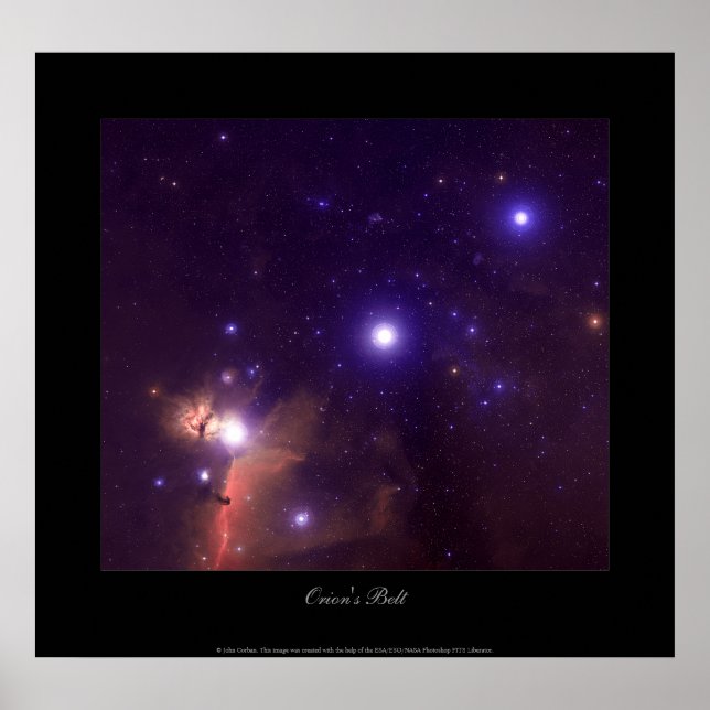Orion-Gürtel Poster (Vorne)