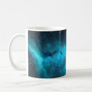 Orion Nebel, blaues Licht, Astronomie. Kaffeetasse