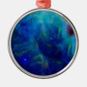Orion-Nebel kosmische Galaxie-Universum Silbernes Ornament