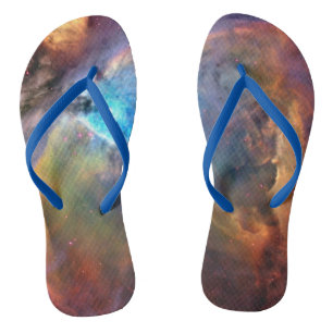 Orion-Nebel-Space-Galaxie-Erwachsene Flip Flops