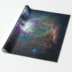 Orion Nebel Tief Dunkel Farbiger Geschenkpapier