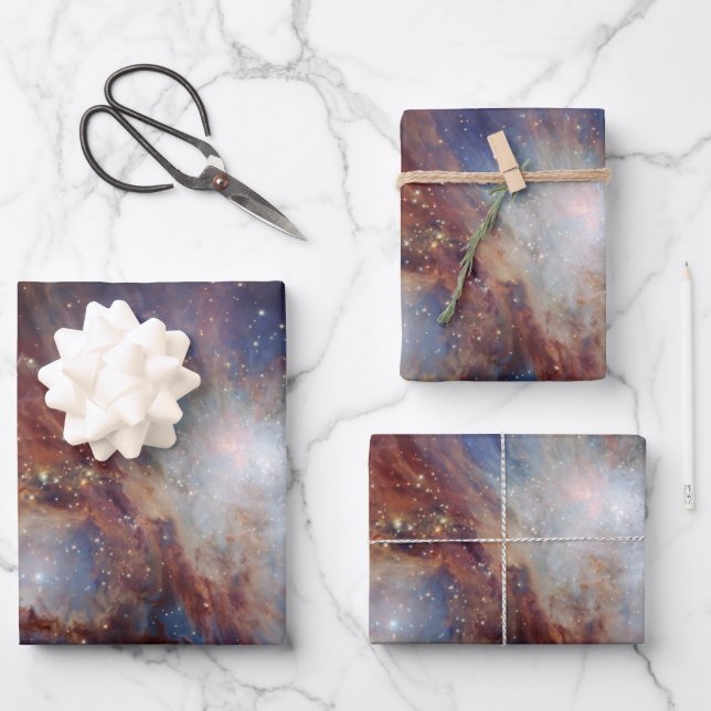 Orion Nebula Geschenkpapier Set (Vorderseite)