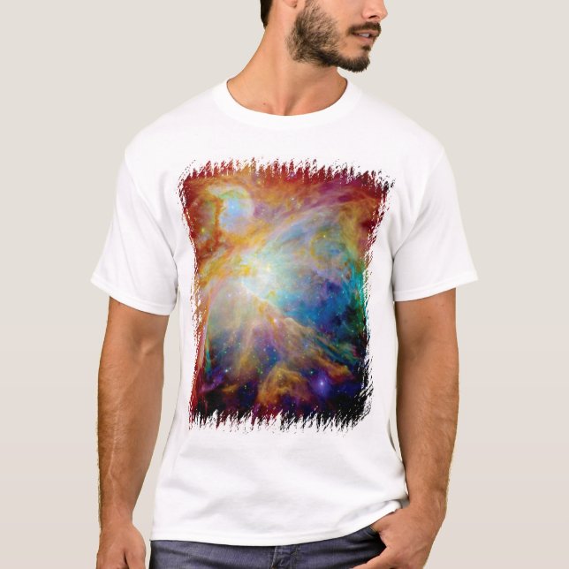 Orion Nebula Hubble Spitzer Telescope Space Foto T-Shirt (Vorderseite)