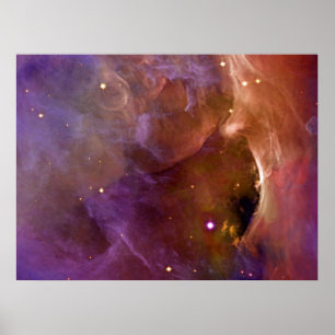 Orion Nebula Lachsrosa NASA Poster