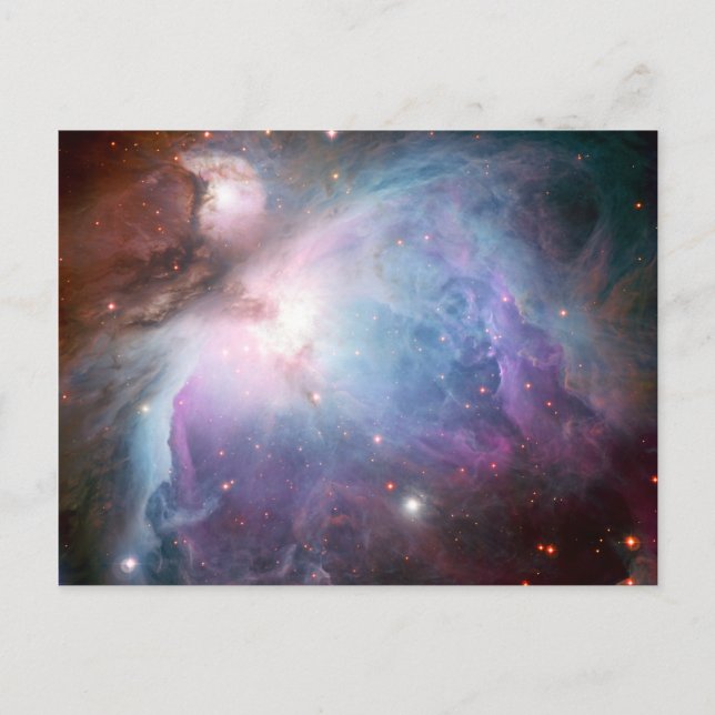 Orion Nebula Lila Space Postkarte (Vorderseite)