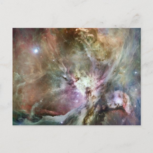 Orion Nebula Pastels Postkarte (Vorderseite)