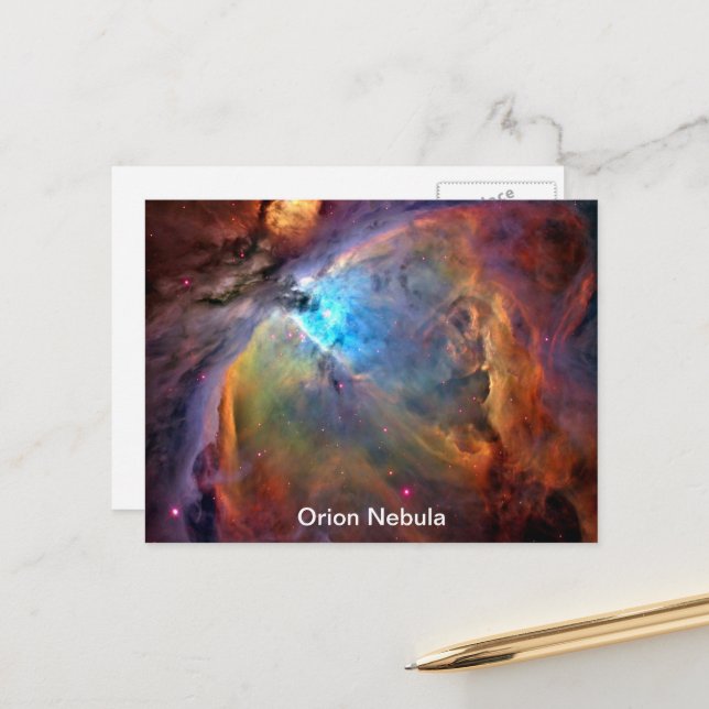 Orion Nebula Raumgalaxie Postkarte (Vorderseite/Rückseite Beispiel)