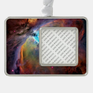 Orion Nebula Raumgalaxie Rahmen-Ornament Silber