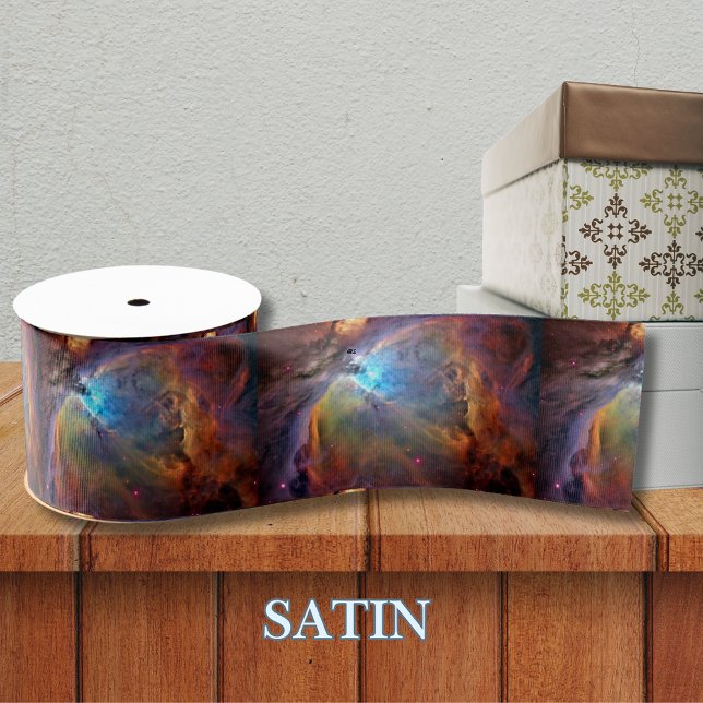 Orion Nebula Raumgalaxie Satinband (Orion Nebula Space Galaxy Satin Ribbon)