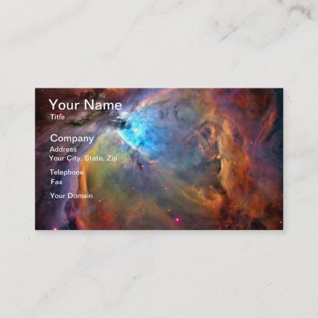 Orion Nebula Raumgalaxie Visitenkarte (Vorderseite)