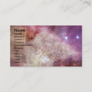 Orion Nebula rosa Visitenkarte