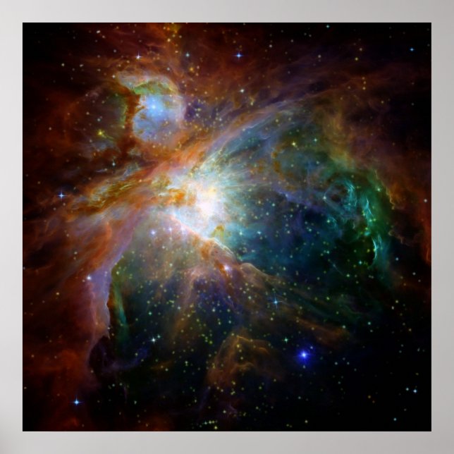 Orion Nebula rötlich-braune NASA Poster (Vorne)