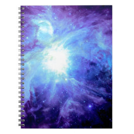 Orion Nebula Türkis Periwinkle Lavender Galaxy Notizblock