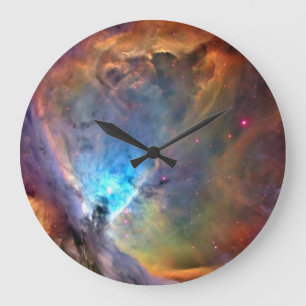 Orion Nebula Weltraumgalaxie niedriger Kontrast Große Wanduhr
