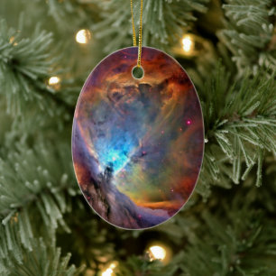 Orion Nebula Weltraumgalaxie niedriger Kontrast Keramikornament