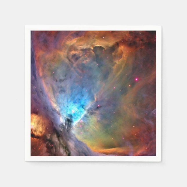 Orion Nebula Weltraumgalaxie niedriger Kontrast Serviette (Vorderseite)