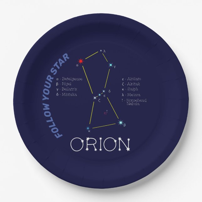 Orion Pappteller (Vorderseite)