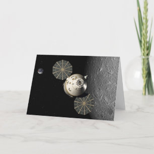 Orion Spacecraft am Lunar Karte