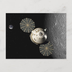 Orion Spacecraft am Lunar Postkarte