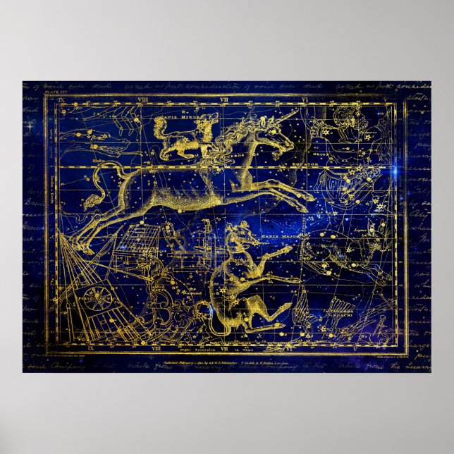 Orion-Sternbild-Poster Poster (Vorne)
